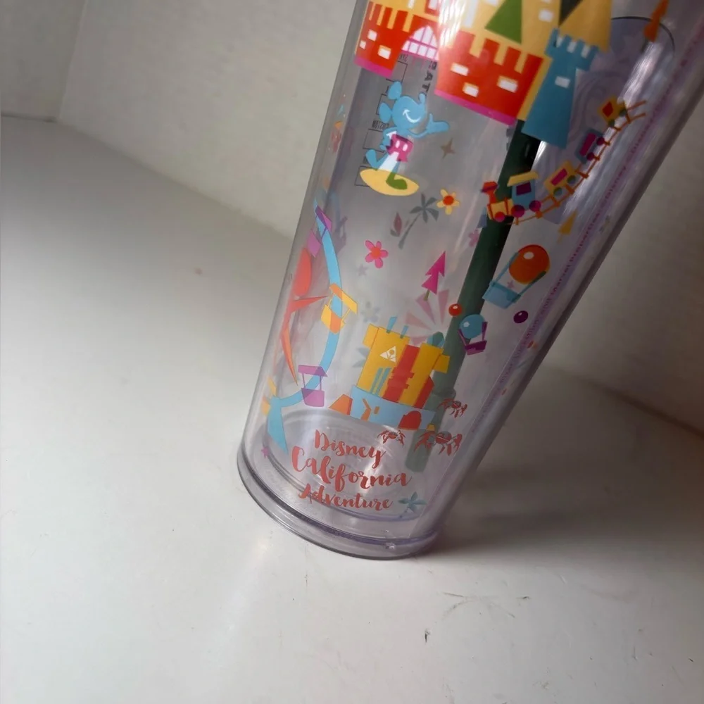 Disneyland Starbucks 24 oz Tumbler with Straw California Adventure Travel